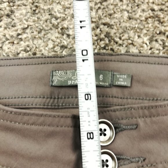 Prana Pants Halle Bootcut Leg Roll Up Convertible Stretch Gray Womens 6 Tall - Picture 11 of 11